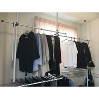 イー・エム・エー 突っ張り棒ハンガー ダブルサイズ スラックスハンガー付 SR-TH02SL 1個