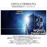 27インチ 液晶ディスプレイ(2560x1440/IPS/HDR10/HDMIx2/DP/チルト1年保証) JN-IPS27WQHDR（直送品）