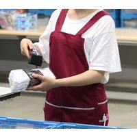 ディックコーポレーション ピッキング用エプロン 胸付き FA-010 ボルドー 1セット（10着入）（直送品）