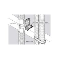 因幡電機産業 ベース金具(上付けタイプ) TKーU00Z 1セット(10個)（直送品）