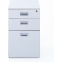 【車上渡し】アール・エフ・ヤマカワ ノルム 脇机 幅420×奥行600×高さ700mm ホワイト 1台（直送品）