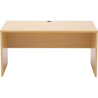 【車上渡し】アール・エフ・ヤマカワ ノルム 木製デスクII 幅1200×奥行600×高さ700mm ナチュラル 1台（直送品）