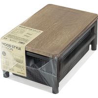 不動技研 ウッドスタイルワゴン BK F49001 1セット(2個)