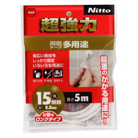 超強力両面テープ 多用途 幅15mm×長さ5m T4542 ニトムズ 1巻