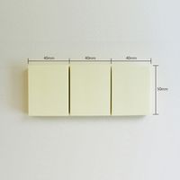 プリントインフォームジャパン パワーノーツ強粘着 50×40mm 12冊入(3冊入×4) パステルイエロー 5653-01-PN 1パック（直送品）