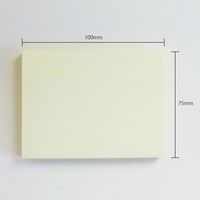 プリントインフォームジャパン パワーノーツ強粘着 100×75mm 12冊入 パステルイエロー 5657-01-PN 1パック