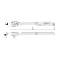 TONE ラチェットハンドル RH3H 1丁