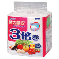 エルモア 強力吸収キッチンタオル 3倍巻 150カット 1パック（4ロール）