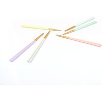 かのりゅう 箸 21cm 栗 八角箸 waguri 木製 天然木 日本製 パープル 366800 1個（直送品）