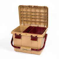 リングスター Starke-R LION 収納ボックス サンドベージュ L465×W333×H322mm STR-470 SND 1個