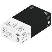 川西工業 ニトリル使い切り手袋 粉なし フェリーチェ 黒 S 100枚 #2066（わけあり品）