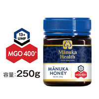 【 マヌカハニー 】 マヌカヘルス 正規輸入 MGO400+/UMF13+ 250G 1個［はちみつ］