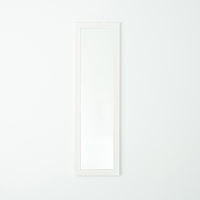 永井興産 幅広枠ウォールミラー 幅500×奥行20×高さ1610mm ホワイト NK-38WH 1台（直送品）