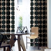 スミノエ DISNEY セミオーダー カーテン ミッキー スコープ 1000×1300mm ベージュ １セット(2枚入)（直送品）