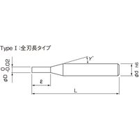 日進工具 樹脂用エンドミル”クリアカット” RSES230 D0.15X0.23 1個（直送品）