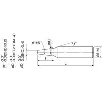 日進工具 無限コーティング テーパーエンドミル MTE230 D6X10 1個（直送品）