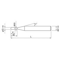 日進工具 無限フラットドリル MFD1.1X2.2 1個（直送品）