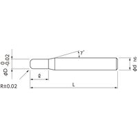 日進工具 ラジアスエンドミル NSR-2 D6XR1.5 1個（直送品）