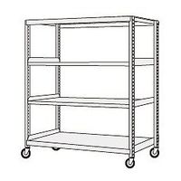 サカエ キャスターラックRK型 RKCNー5454NUI 1個（直送品）