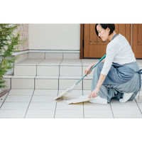 山崎産業 2989.jp+ マンションブルーム(PP)  ほうきちりとりセット　箒ちりとり　化繊ほうき 1セット