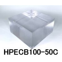 ホッティーポリマー 透明樹脂ブロック デュラビオR(エクリカR)ブロック HPECB100-50C 1個 64-4380-24（直送品）