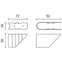 アイワ金属 KINOBO シェルフブラケット ホワイト 2個入 AP-3022W 1個(2個) 64-5084-84（直送品）
