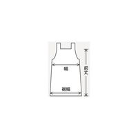 ワコウ マイティクロスRエプロン 胸当て 首掛け アイレット仕様 LL ピンク E2001-4-LL 1枚 64-6228-56（直送品）