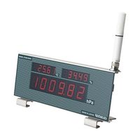 三王 温湿度気圧計（温度、湿度、気圧計一体型/壁掛、据置両用タイプ） STHB-R3WHNK 1個 64-7814-61（直送品）