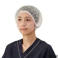 竹虎 サージキャップ ジャバラタイプ ホワイト 076185 1箱(100枚) 64-8870-13