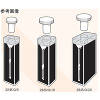 マイクロ石英セル ストッパー付き(側面二面黒壁) 光路長:10mm 0.700mL 28/B/Q/10 1個（直送品）