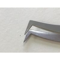 野中理化器製作所 特殊ピンセット 先端曲がり 115mm 6A-SA 1本 64-8945-34（直送品）