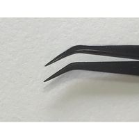 野中理化器製作所 精密カラーピンセット 先曲がり 115mm SC-17 1本 64-8945-49（直送品）