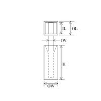 東ソー 小型マイクロブラックセル(2面透明) 0.200mL 溶融石英 T-17M-UV-5 1個 64-9350-50（直送品）
