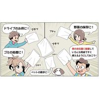 紺屋商事 小箱売:ひも付ポリ袋 01透明 13号 100枚×25冊入 00723313 1箱(2500枚) 64-9608-26（直送品）