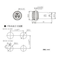 オートニクス Φ22/25兼用マグネチックブザー (動作表示灯:赤) B2NB-B1D-R 1個 64-9612-55（直送品）