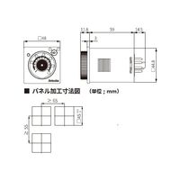 オートニクス 単純アナログタイマ (限時1c+瞬時1c) ATE8-46E 1個 64-9612-67（直送品）