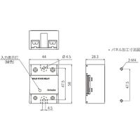 オートニクス 単相防熱版分離型ソリッドステート・リレー (40A/AC48~480) SR1-4440-N 1個 64-9613-50（直送品）