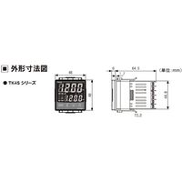 オートニクス 高機能デジタル温度調節器 (リレー出力+警報出力1) TK4S-14RN 1個 64-9613-78（直送品）