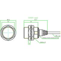 オートニクス 円柱型長距離近接センサ (シールド/NC出力/検出距離15mm) PRDT30-15DC 1個 64-9615-56（直送品）