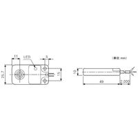 オートニクス 角型プラットタイプ近接センサ (前面検出/NC出力/検出距離8mm) PFI25-8AC 1個 64-9616-23（直送品）