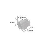日立Astemoアフターマーケットジャパン 防水ハウジング メス 2極リテーナー付 5個入 FRA112N 1袋(5個)（直送品）