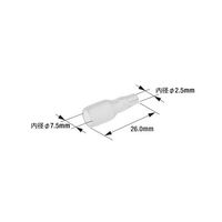 日立Astemoアフターマーケットジャパン 後入れ絶縁スリーブ φ2.5mm 20個入 B3A 1袋(20個) 64-9722-22（直送品）