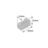 日立Astemoアフターマーケットジャパン 防水ハウジング オス 6極リテーナー付 3個入 FRM111N 1袋(3個)（直送品）