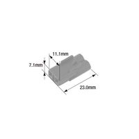 日立Astemoアフターマーケットジャパン 防水ハウジング オス 2極 黒 3個入 FRSH107B 1袋(3個) 64-9723-82（直送品）