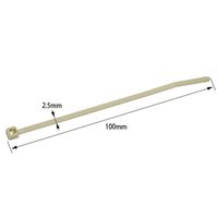 日立Astemoアフターマーケットジャパン コードバンド 耐候・耐熱 アイボリー 100mm 50本入 ECC100W 1袋(50本)（直送品）