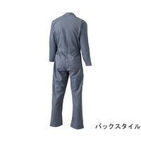 日の丸繊維 続服 アクリル系100%(耐薬品性素材使用) グレー LL #5500 1着 65-0335-53（直送品）