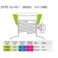 アズワン 廃液回収用ロート(HDPEタイプ) フタ、ふるい、セーフティランス GL45 318992 1セット 1-1733-29（直送品）
