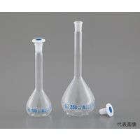 アズワン メスフラスコ樹脂栓付き 200mL 英語版校正証明書付 3-6958-06-56 1個（直送品）