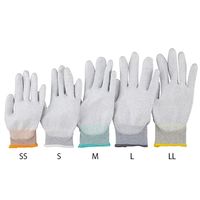 アズワン アズピュアESDクール手袋(手の平コート) SS 4-1203-05 1袋(10双)（直送品）