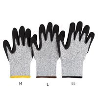 アズワン アズツール耐切創サンディコート手袋(レベル3) L 1双 4-1305-02（直送品）